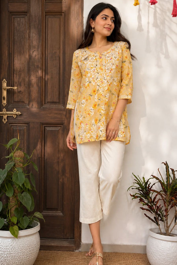 Short Mul Cotton Kurti