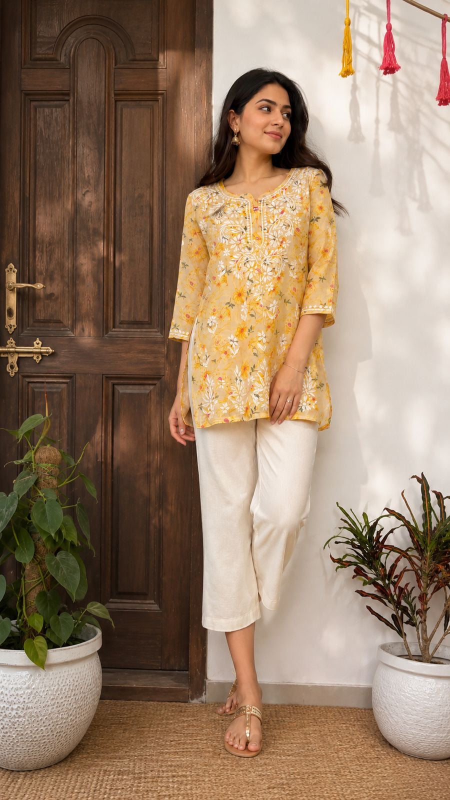 Short Mul Cotton Kurti