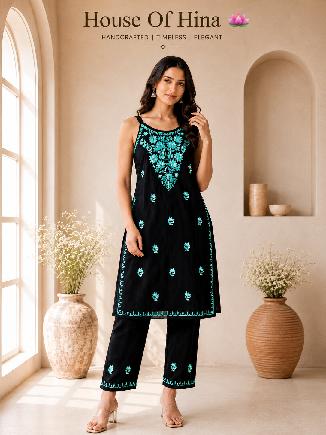 Noodle strap kurta set