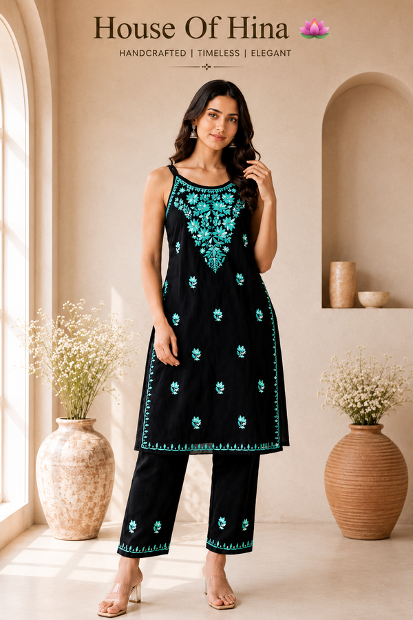 Noodle strap kurta set