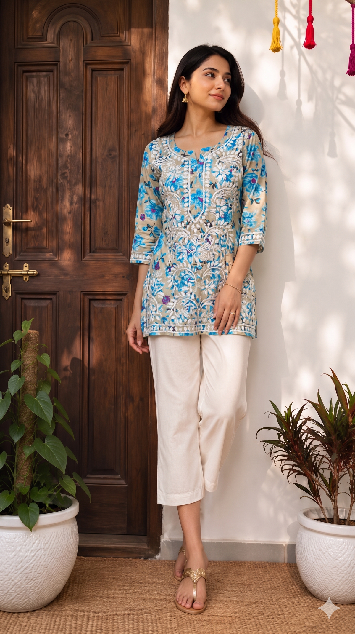 Short Mul Cotton Kurti