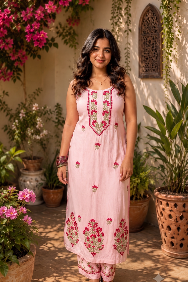 Noodle Strap Kurti Set