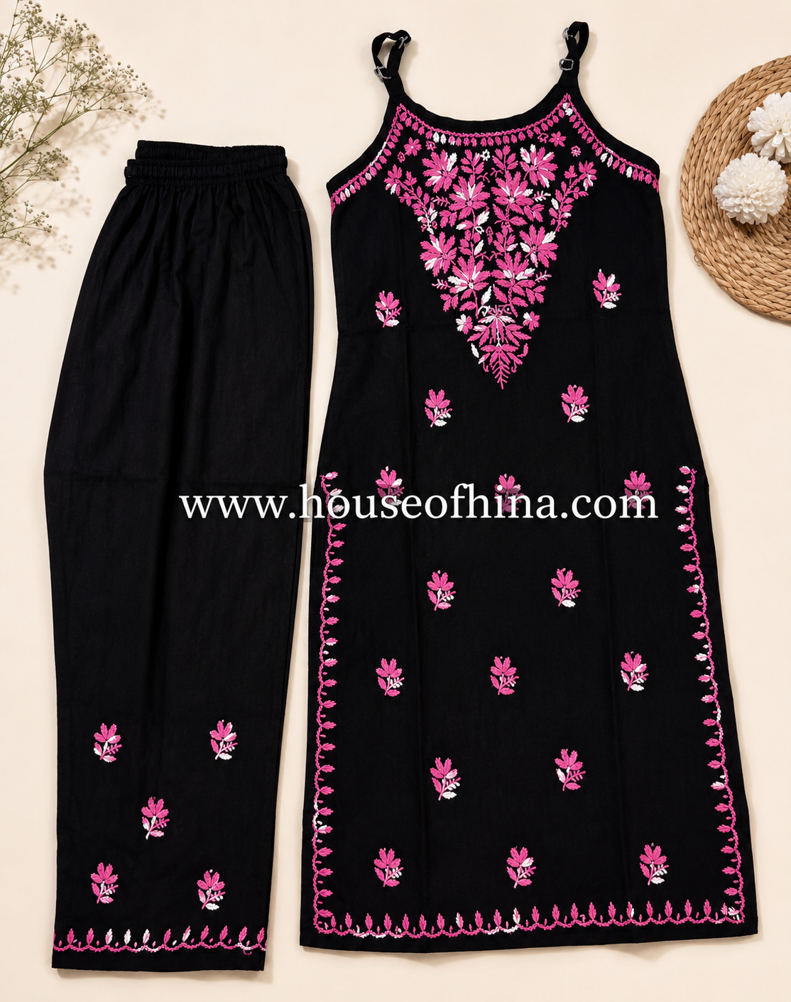 Noodle strap kurta set